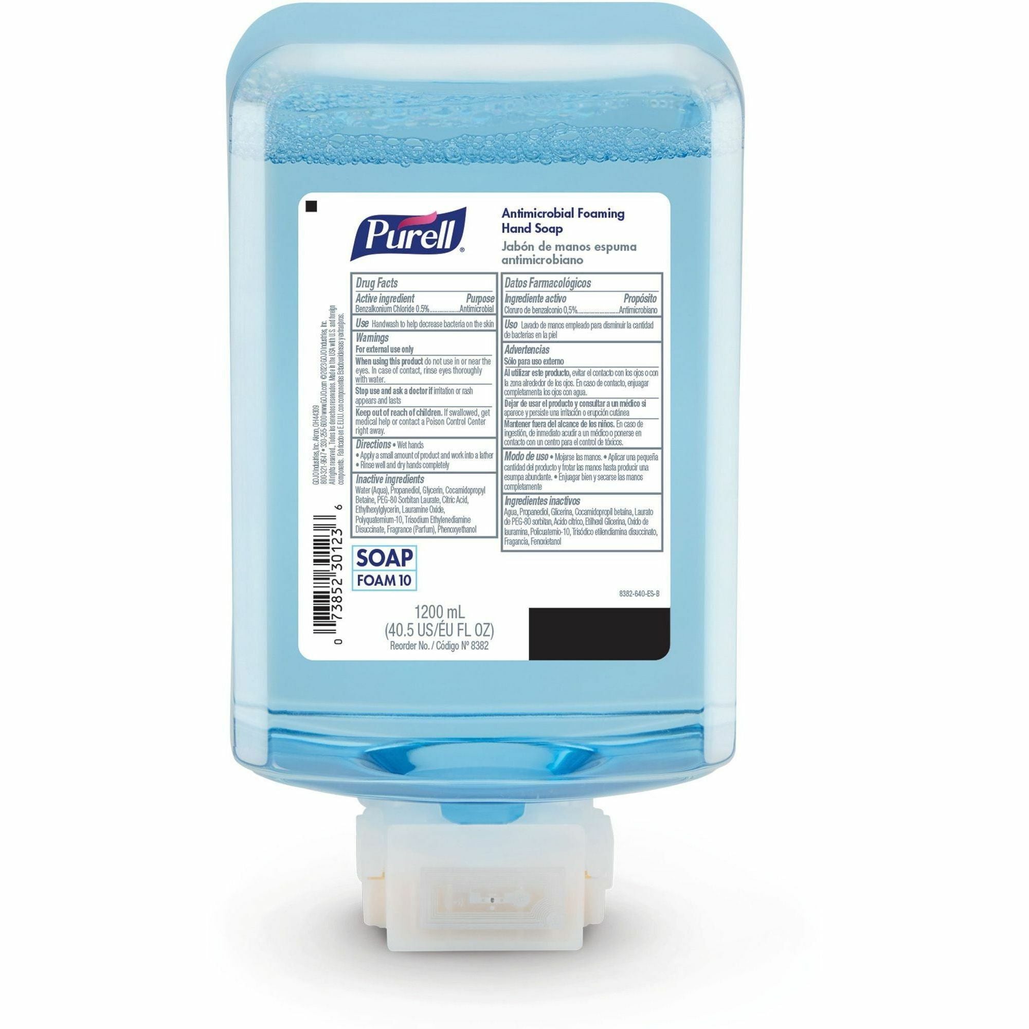 1.27 quart - Touchless Dispenser - Kill Germs, Dirt Remover, Soil Remover - Hand - Moisturizing - Clear - Dye-free, Phthalate-free, Paraben-free, Triclosan-free, Bio-based, Scented - 2 / Carton