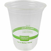 12 fl oz - Clear - Polylactic Acid (PLA) - Cold Drink, Beverage, Iced Coffee, Iced Tea, Smoothie, Water - 1000 Case