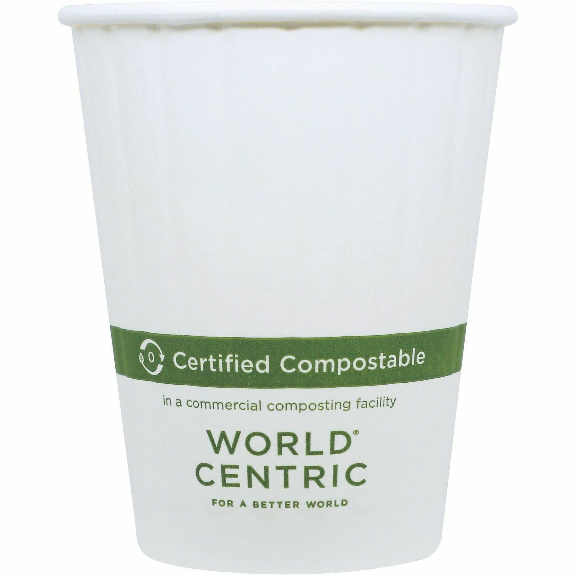 12 fl oz - Leak Proof Closure - Light Beige - Paper - Hot Drink, Coffee, Tea - 25 / Carton