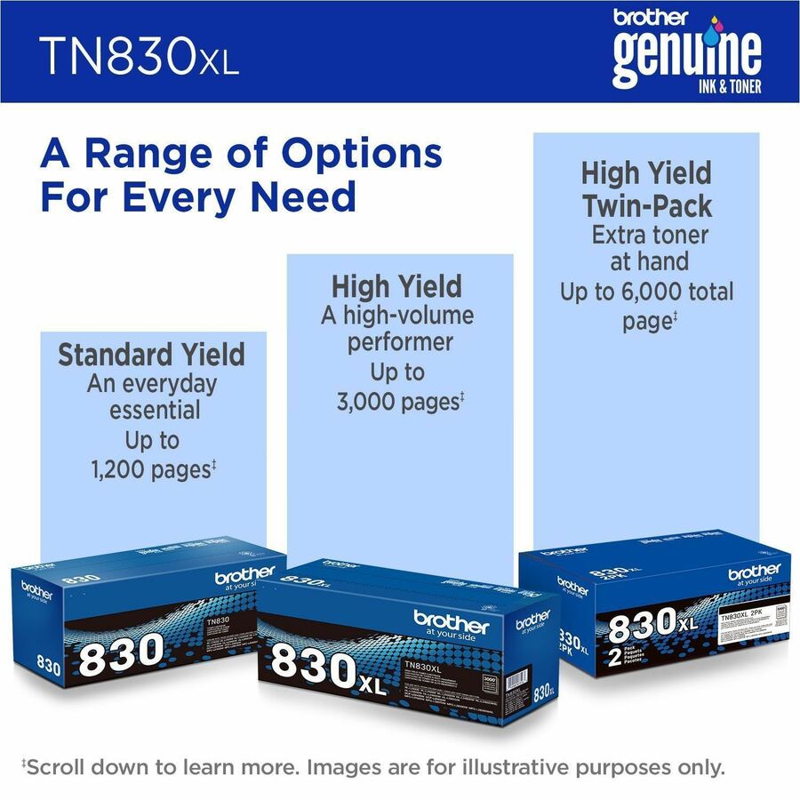 Brother Original Laser Toner Cartridge - Black - 1 Each