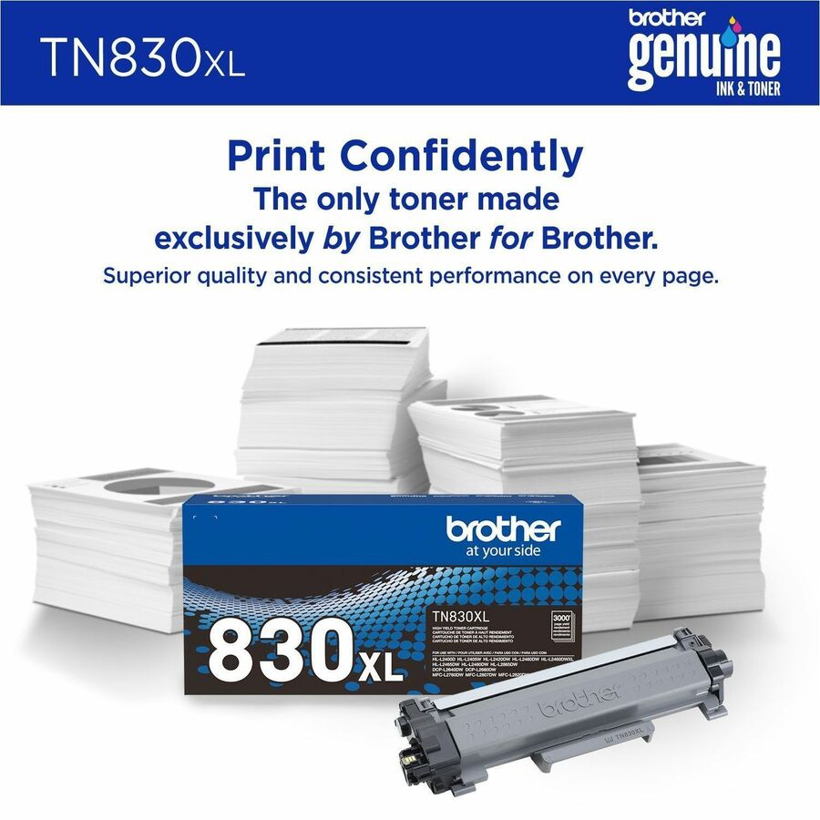 Brother Original Laser Toner Cartridge - Black - 1 Each