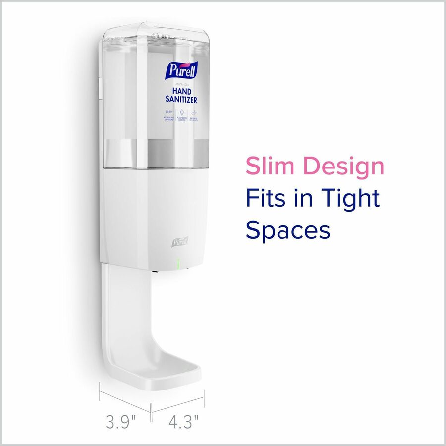 PURELL&reg; ES10 Automatic Hand Sanitizer Dispenser - Automatic - 1.27 quart Capacity - Support AA Battery - Refillable, Touch-free, Wall Mountable - White - 1 Each
