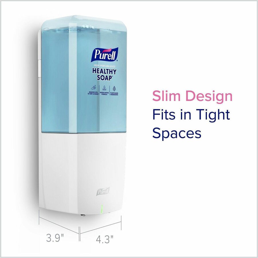 PURELL&reg; ES10 Automatic Hand Soap Dispenser - Automatic - 1.27 quart Capacity - Support AA Battery - Refillable, Touch-free, Wall Mountable - White - 1 Each