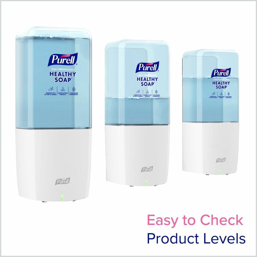 PURELL&reg; ES10 Automatic Hand Soap Dispenser - Automatic - 1.27 quart Capacity - Support AA Battery - Refillable, Touch-free, Wall Mountable - White - 1 Each