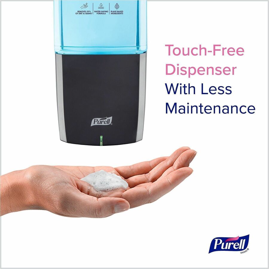 PURELL&reg; ES10 Automatic Hand Soap Dispenser - Automatic - 1.27 quart Capacity - Support AA Battery - Refillable, Touch-free, Wall Mountable - Graphite - 1 Each