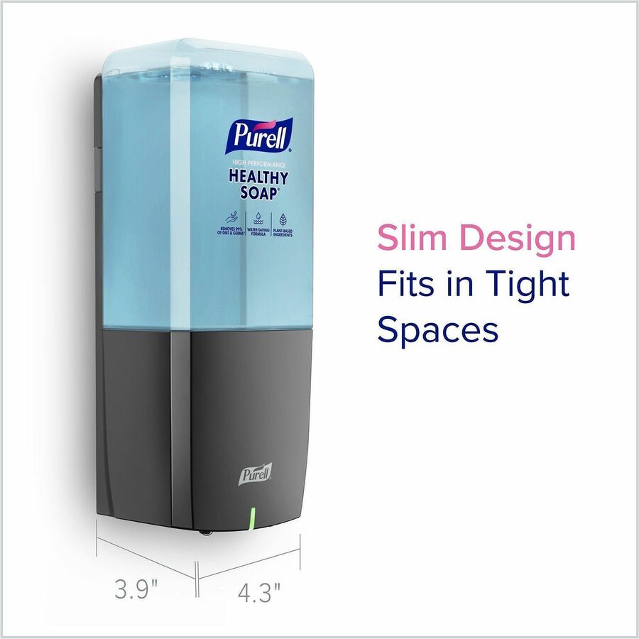 PURELL&reg; ES10 Automatic Hand Soap Dispenser - Automatic - 1.27 quart Capacity - Support AA Battery - Refillable, Touch-free, Wall Mountable - Graphite - 1 Each