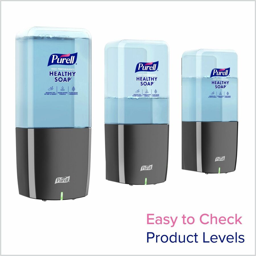 PURELL&reg; ES10 Automatic Hand Soap Dispenser - Automatic - 1.27 quart Capacity - Support AA Battery - Refillable, Touch-free, Wall Mountable - Graphite - 1 Each