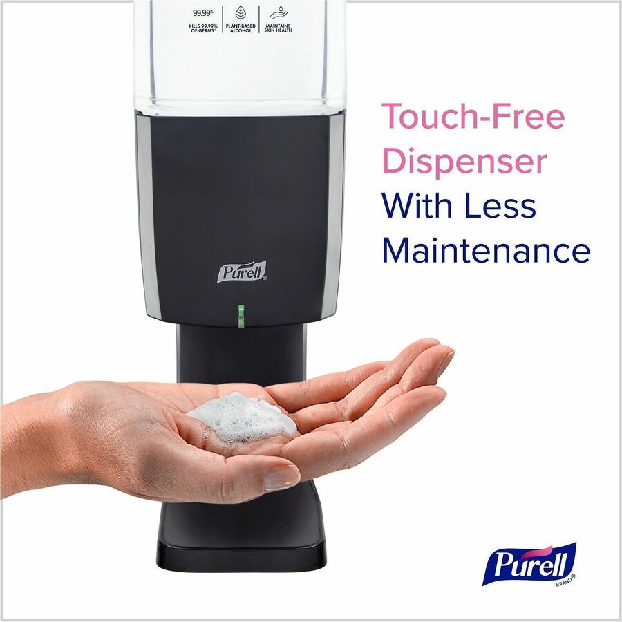 PURELL&reg; ES10 Automatic Hand Sanitizer Dispenser - Automatic - 1.27 quart Capacity - Support AA Battery - Refillable, Touch-free, Wall Mountable - Graphite - 1 Each