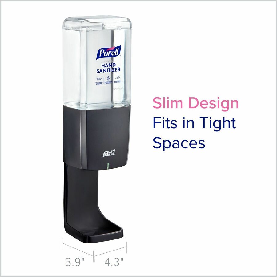 PURELL&reg; ES10 Automatic Hand Sanitizer Dispenser - Automatic - 1.27 quart Capacity - Support AA Battery - Refillable, Touch-free, Wall Mountable - Graphite - 1 Each