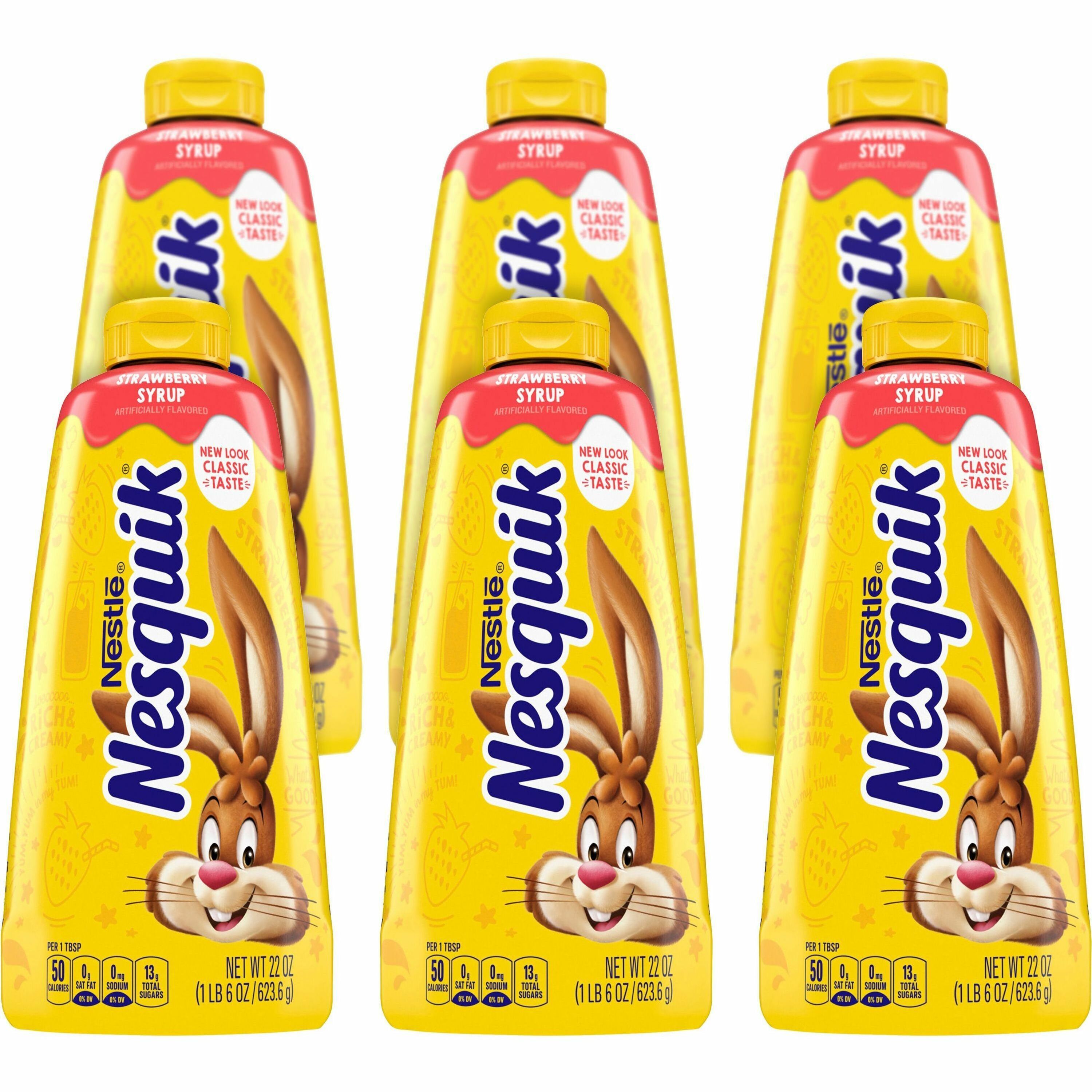 Nestle Strawberry Flavored Syrup - Strawberry - 22 fl oz - 6 / Carton