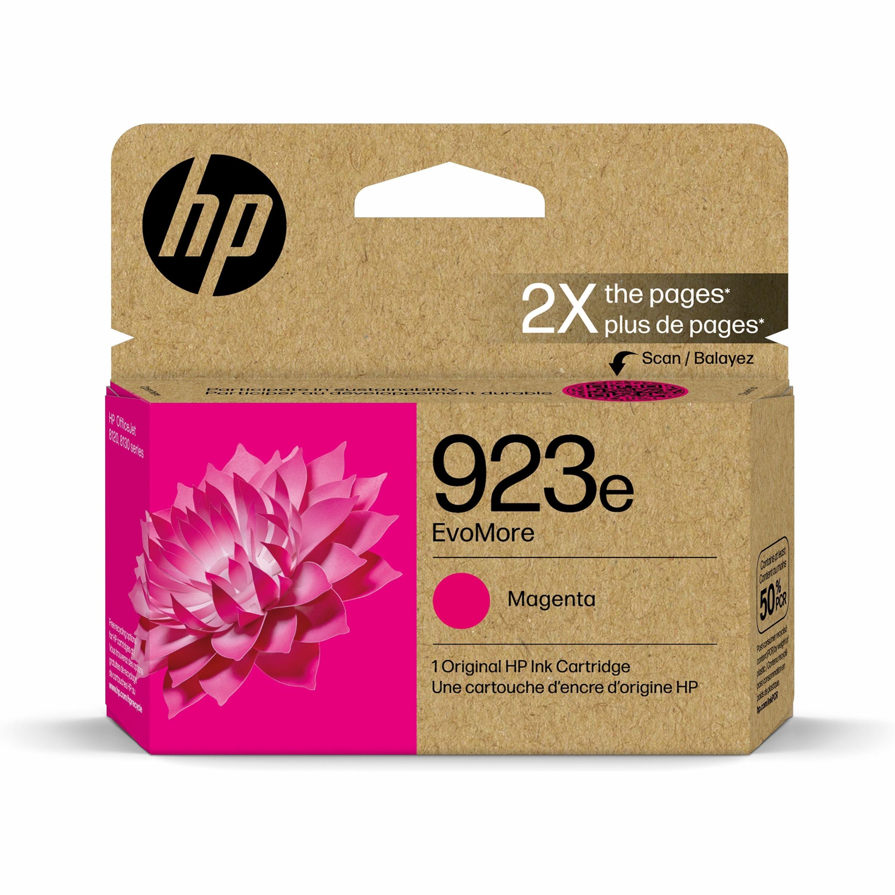HP EvoMore 923e Original High Yield Inkjet Ink Cartridge - Magenta - 1 Each