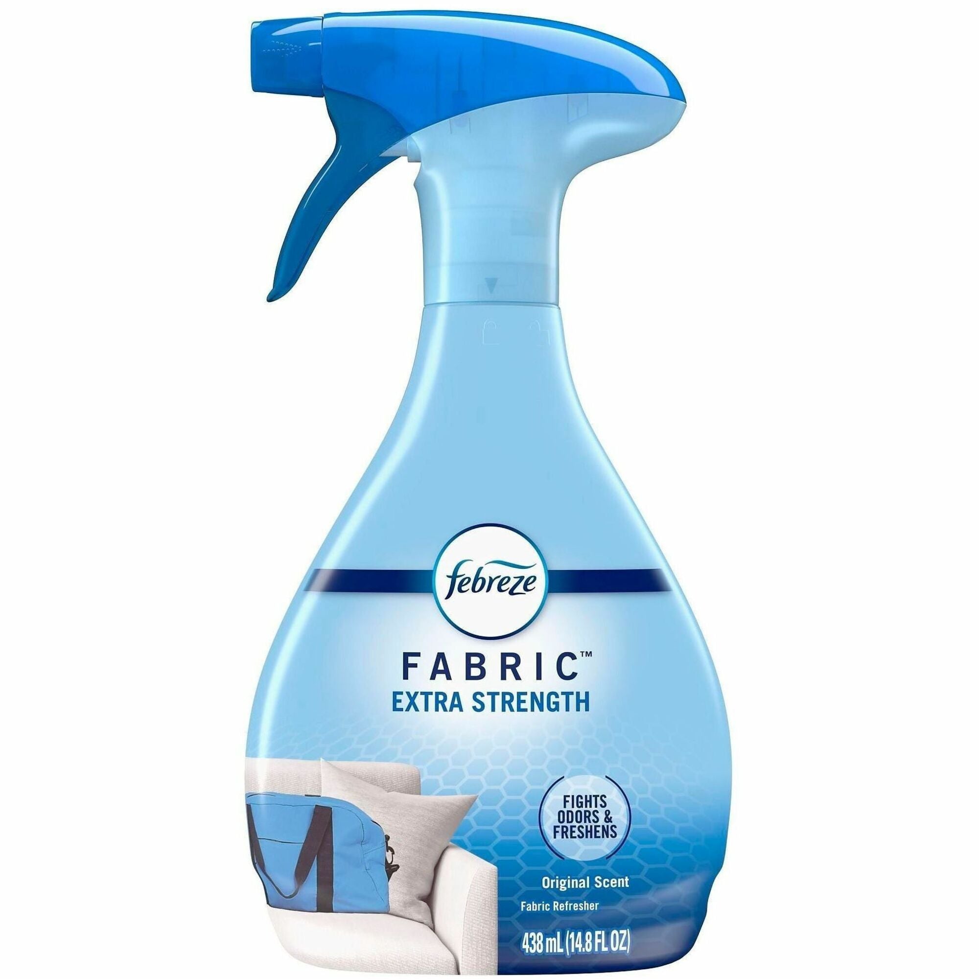 Febreze ExtraStren. FabricRefresh - For Multipurpose - Spray - 14.8 fl oz (0.5 quart) - Original, Clean Scent - Recommended For: Odor Remover - Freshen, Deodorize - Blue - 1 Each