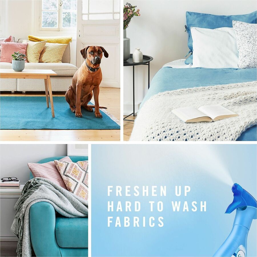 Febreze ExtraStren. FabricRefresh - For Multipurpose - Spray - 14.8 fl oz (0.5 quart) - Original, Clean Scent - Recommended For: Odor Remover - Freshen, Deodorize - Blue - 1 Each