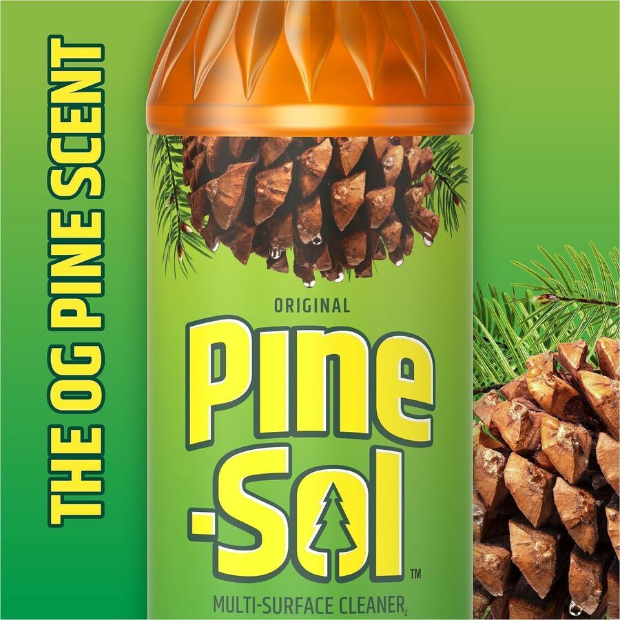 Pine-Sol Multi-Surface Cleaner - For Multi Surface - Concentrate - Liquid - 14 fl oz (0.4 quart) - Original Scent - Deodorize, Disinfectant, Dilutable - Yellow - 12 / Carton