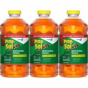 CloroxPro Pine-Sol&reg; Multi-Surface Cleaner - For Multi Surface - Concentrate - Liquid - 80 fl oz (2.5 quart) - Original Pine Scent - Deodorize, Disinfectant, Dilutable - Yellow - 3 / Carton