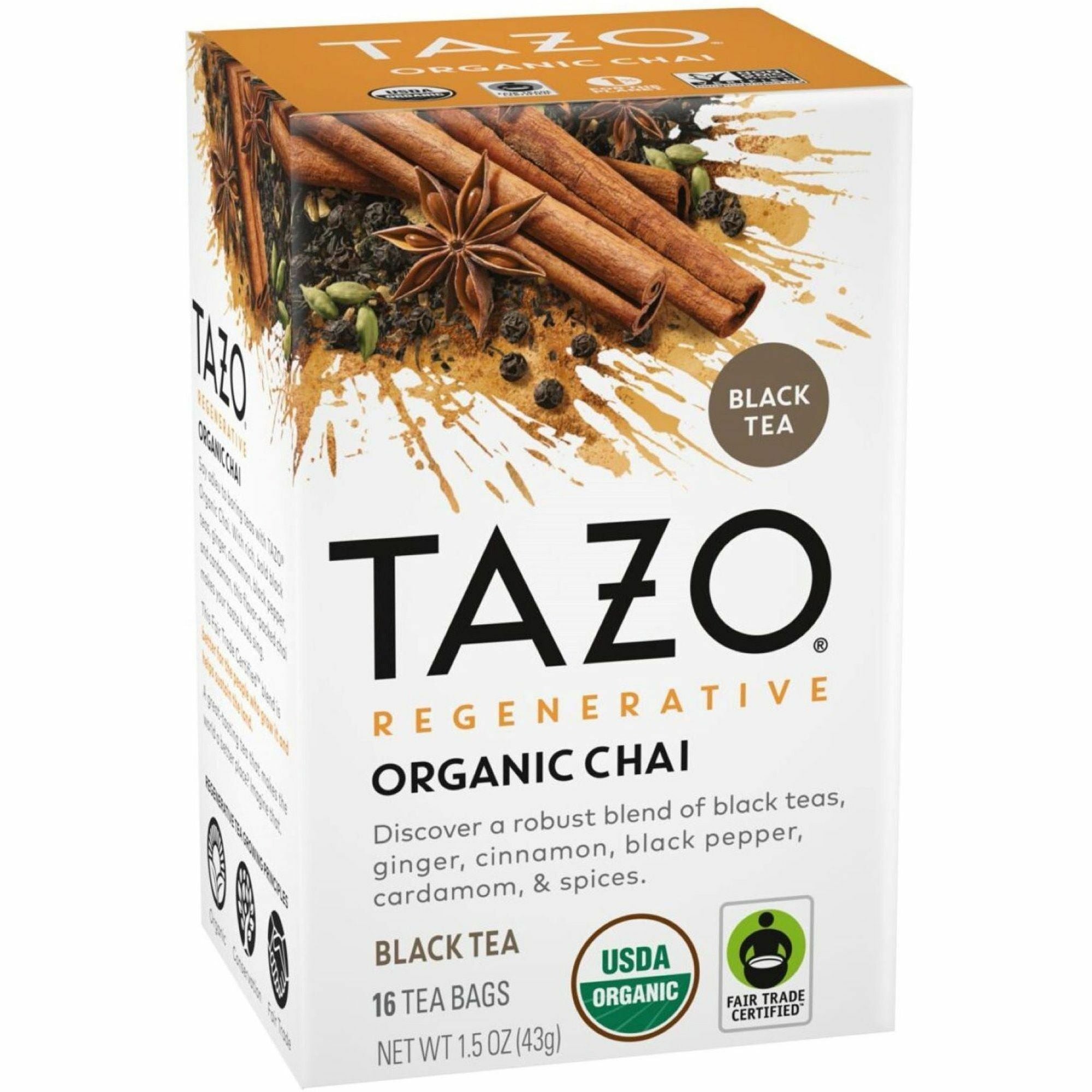 Black Tea - Caffeinated - Organic - 16/Box - 6 / Carton