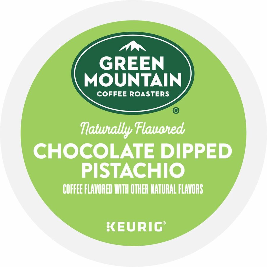 Green Mountain Coffee Roasters K-Cup Pod Coffee, Chocolate Dipped Pistachio, Smooth Roast, Kosher, 24 Pods per Box, Compatible with Keurig Brewers