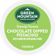 Green Mountain Coffee Roasters K-Cup Pod Coffee, Chocolate Dipped Pistachio, Smooth Roast, Kosher, 24 Pods per Box, Compatible with Keurig Brewers