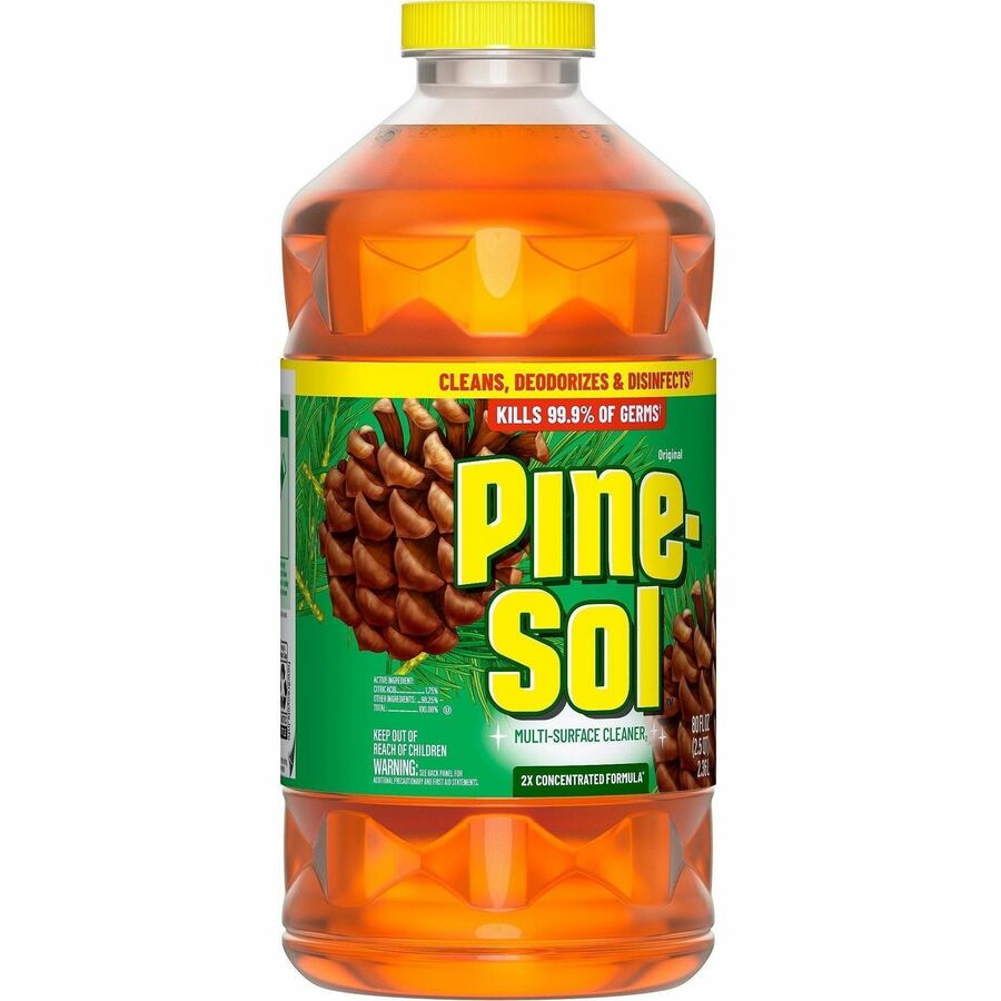 Pine-Sol Multi-Surface Cleaner, Concentrate, Liquid, Original Scent, 80 fl oz (2.5 quart), Yellow, 1 Each
