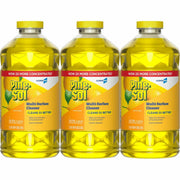 CloroxPro Pine-Sol Multi-Surface Cleaner, Lemon Fresh Scent, Concentrate, Liquid, 80 fl oz Bottles, Yellow, 3 per Carton