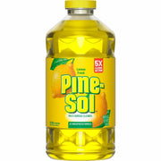 Pine-Sol Multi-Surface Cleaner, Concentrate, Lemon Fresh Scent, Liquid, 80 fl oz (2.5 quart), Yellow, 1 Each