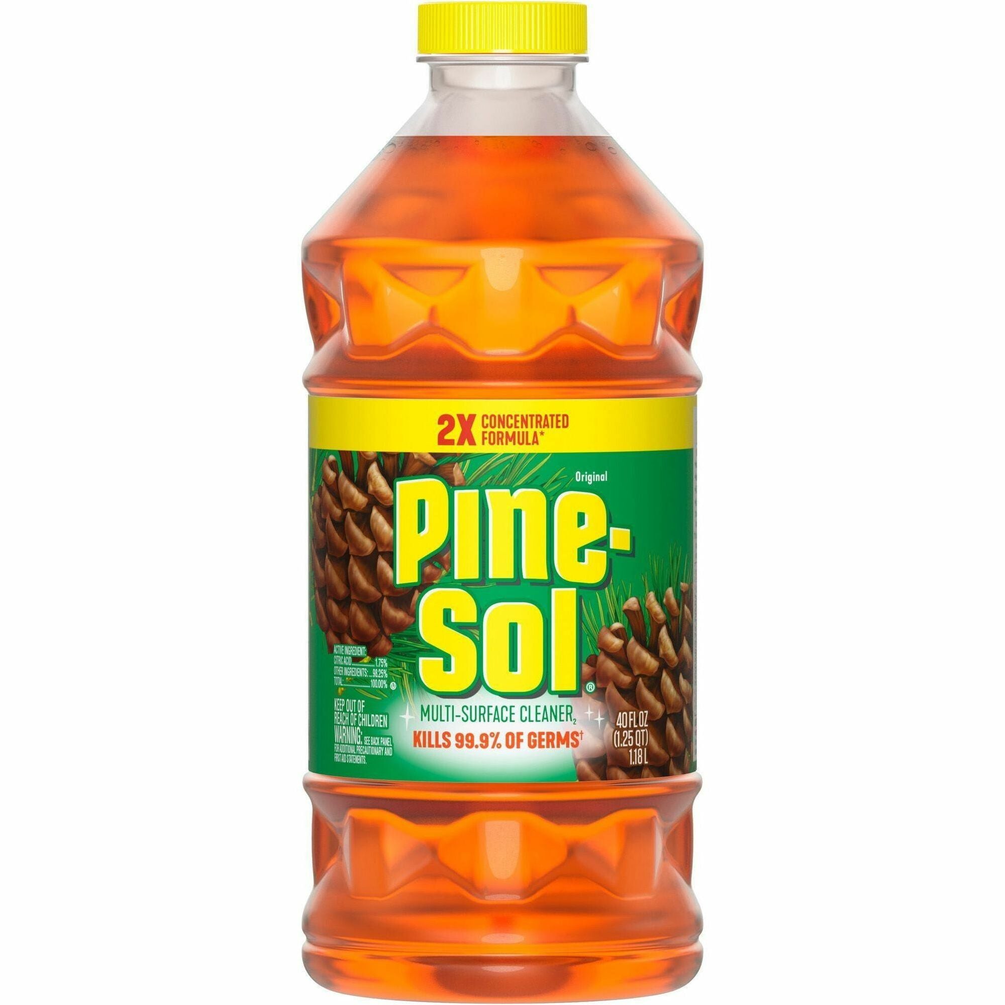 Pine-Sol Multi-Surface Cleaner, Concentrate, Liquid, Original Scent, Yellow, 40 fl oz (1.3 quart), 1 Each
