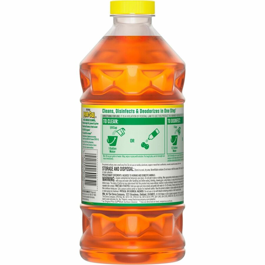 Pine-Sol Multi-Surface Cleaner, Concentrate, Liquid, Original Scent, Yellow, 40 fl oz (1.3 quart), 1 Each