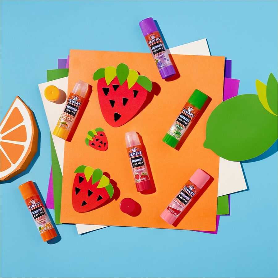 Elmer's Scented Glue Sticks, Tropical Mix, 0.21 oz, 30/Box