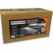 Quick Dam Flood Barriers, 3.5" Height, Black, 16 per Carton