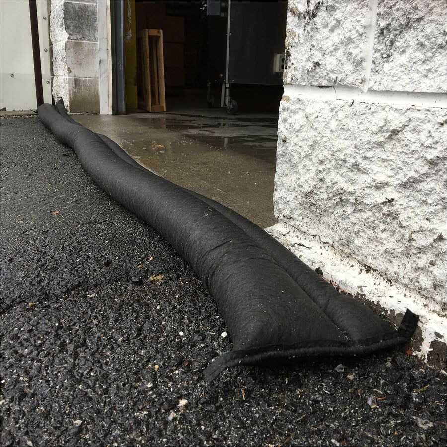 Quick Dam Flood Barriers, 3.5" Height, Black, 8 per Carton