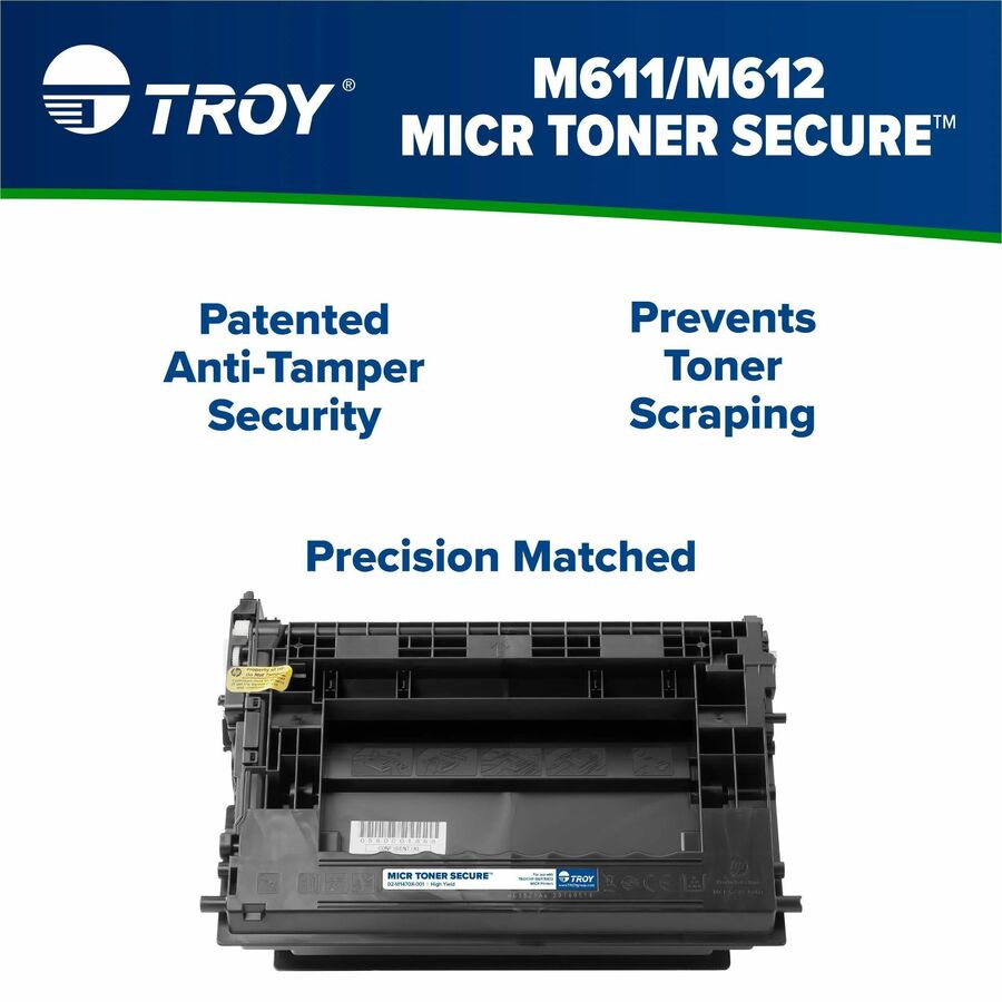 Troy Toner Secure MICR High Yield Laser Toner Cartridge - Alternative for HP 147X (W1470X) - Black - 1 Each