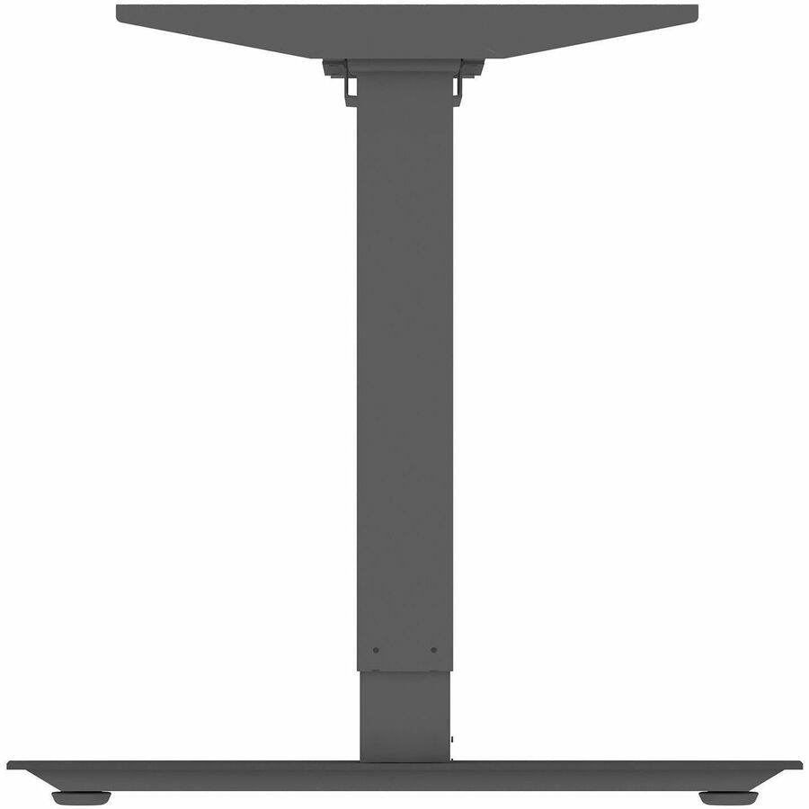 Lorell Sit-Stand 3rd-Leg Base, Black, Height Adjustable, 275 lb Capacity, 45" Height x 51.60" Width x 26.40" Depth, Assembly Required, 1 Each