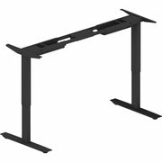 Lorell Sit-to-Stand Two-Tier Base, Black, Height Adjustable, Dual Motor, 275 lb Capacity, 45.10" Max Height, 1 Each