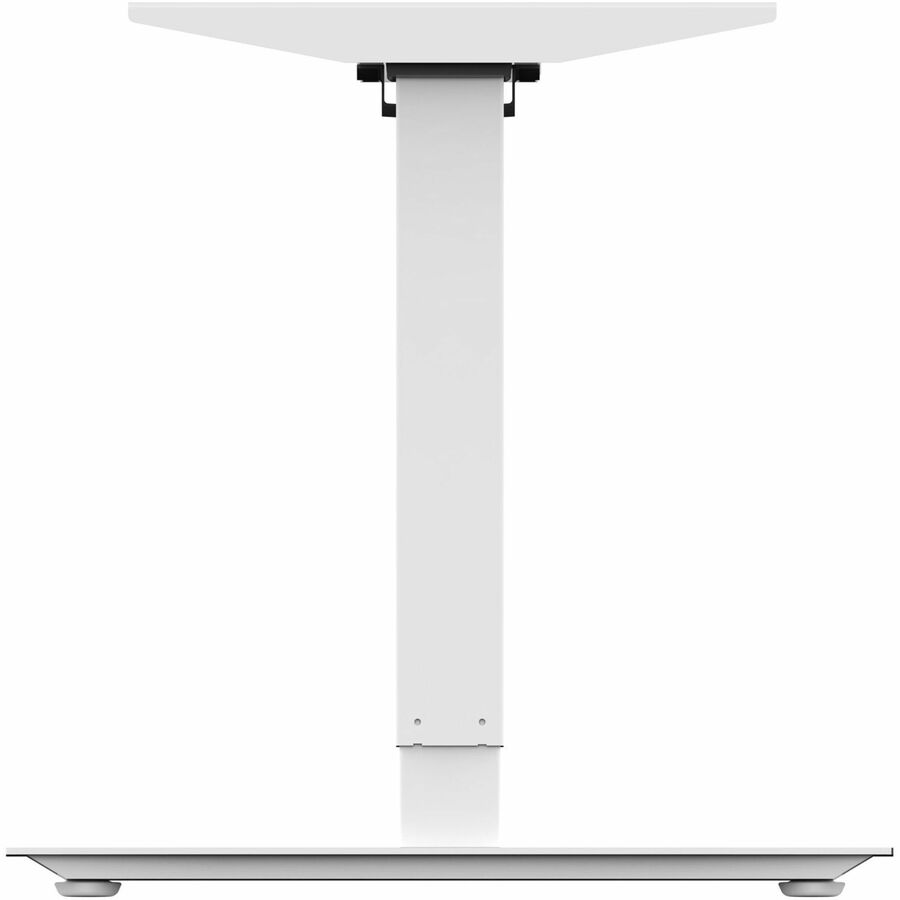 Lorell Sit-Stand 3rd-Leg Base, Silver, Height Adjustable, 275 lb Capacity, 45" H x 51.60" W x 26.40" D, Assembly Required, 1 Each