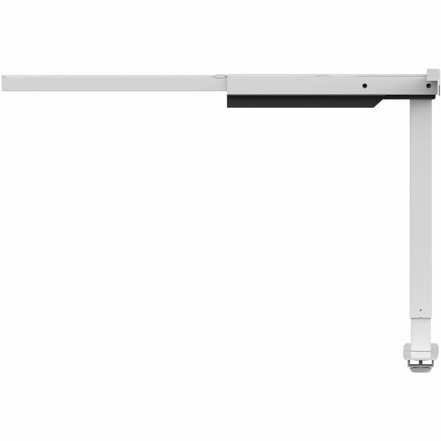 Lorell Sit-Stand 3rd-Leg Base, Silver, Height Adjustable, 275 lb Capacity, 45" H x 51.60" W x 26.40" D, Assembly Required, 1 Each