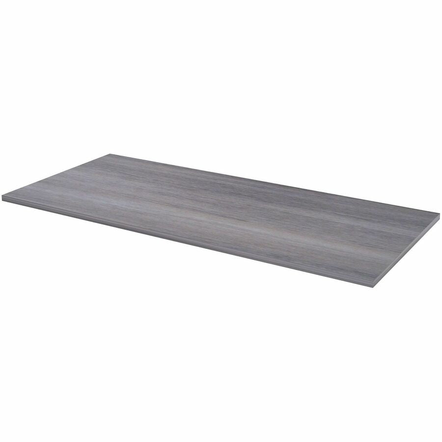 Lorell Multipurpose Tabletop, 30" x 66" x 1", Band Edge, Weathered Charcoal Laminate, Rectangle, 1 Each