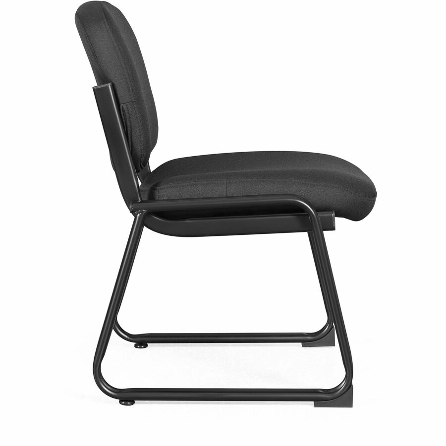 Lorell Black Fabric Guest Chair