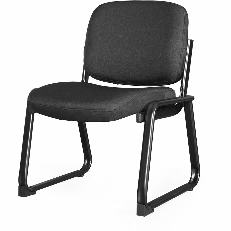 Lorell Black Fabric Guest Chair
