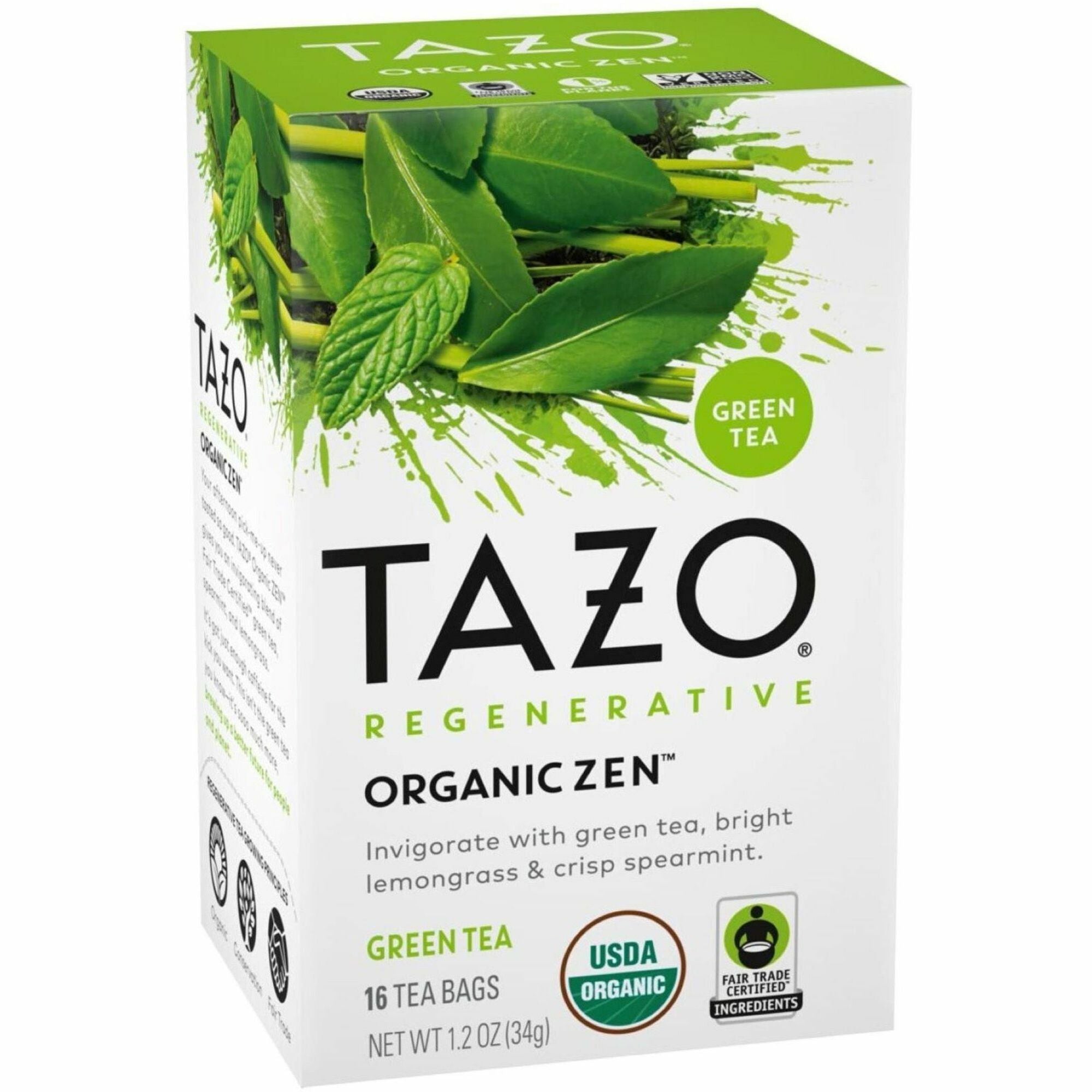 Green Tea - Caffeinated - Organic - 16/Box - 6 / Carton