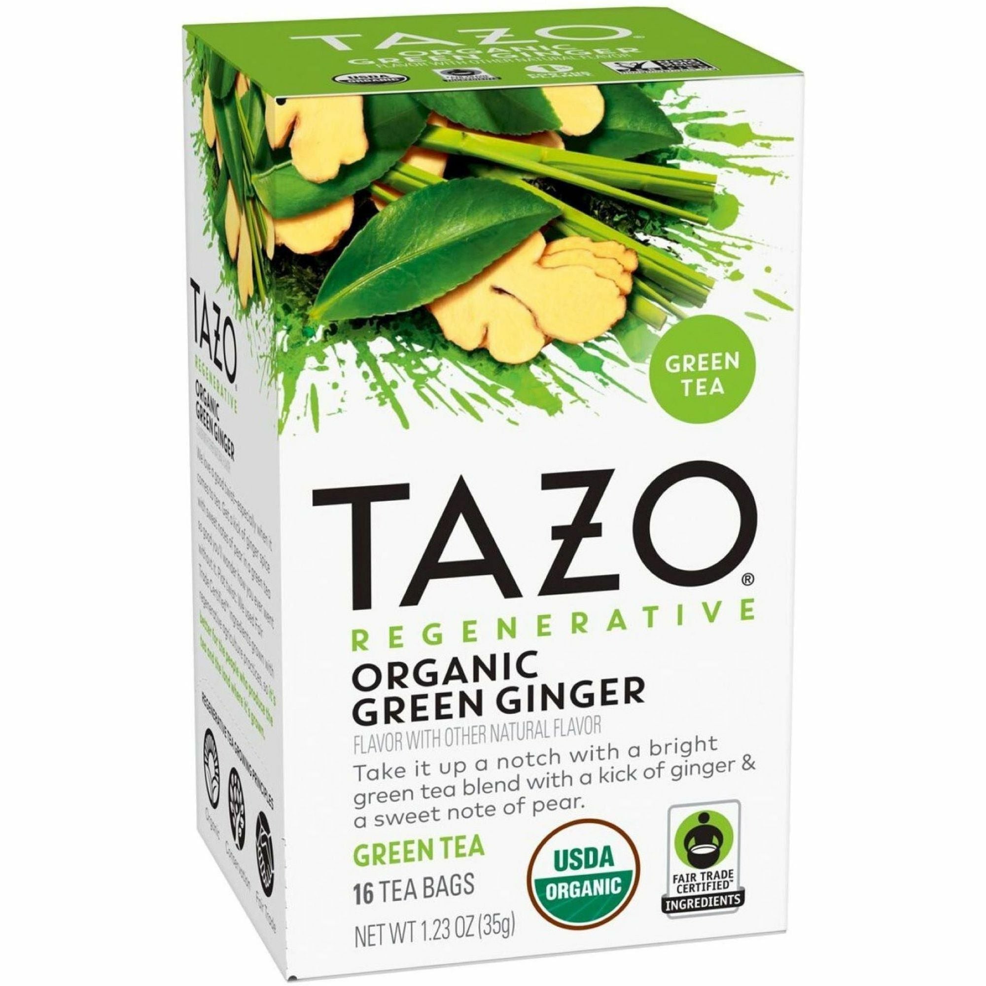 Green Tea - Caffeinated - Organic - 16/Box - 6 / Carton