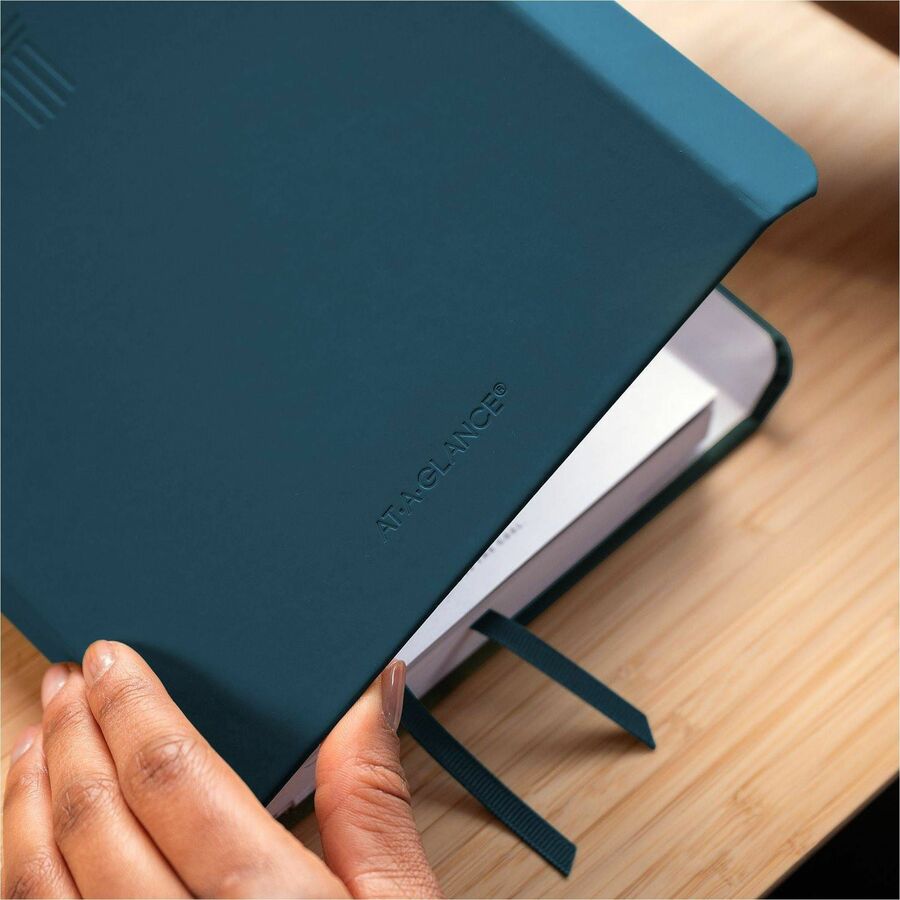 At-A-Glance Foundation Undated Weekly Monthly Planner, Blue, Small, 5 1/2" x 8 1/2"