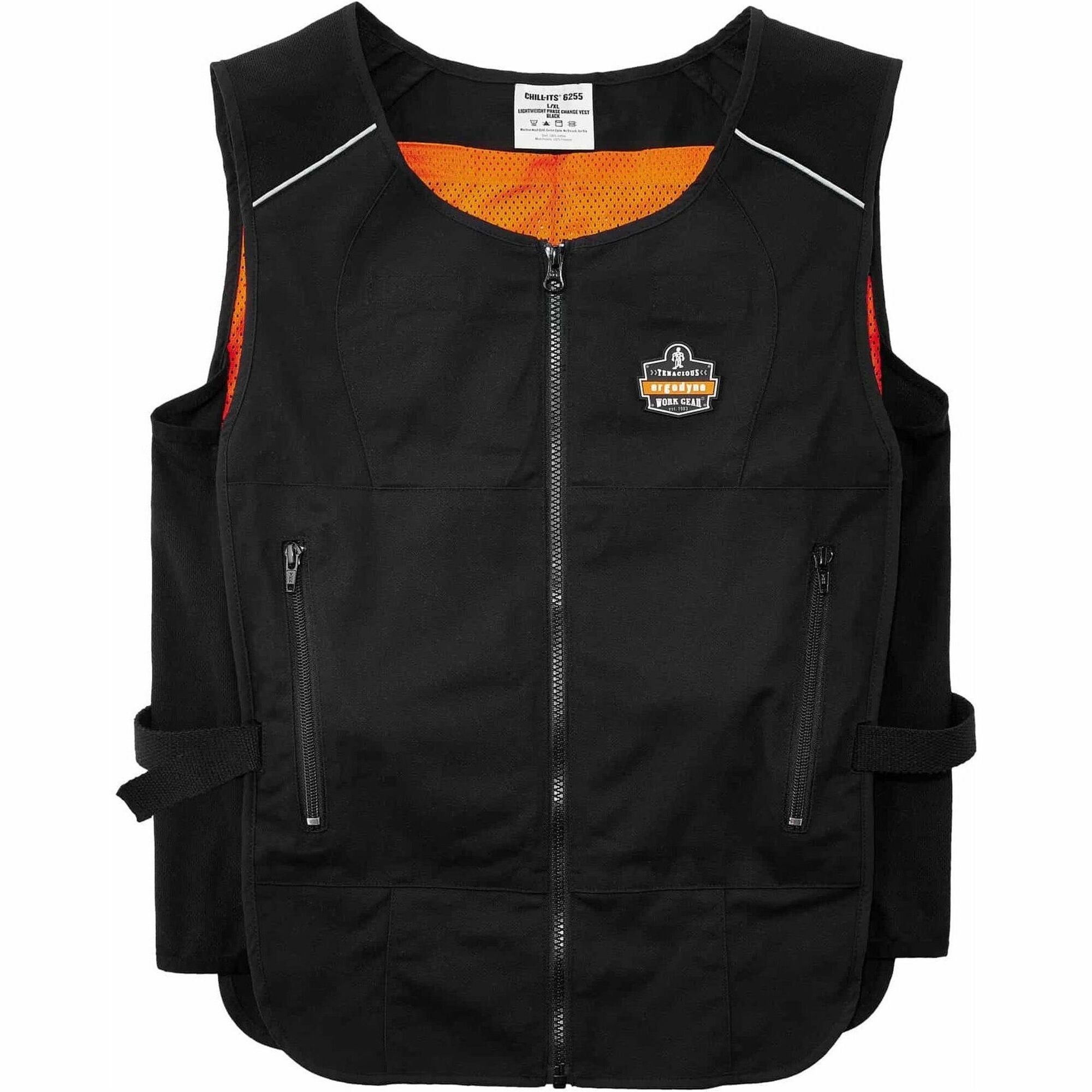 2-Xtra Large/3-Xtra Large - Heat Protection - Zipper Closure - 2 Pocket(s) - Poly-cotton - Black - Lightweight, Front Pocket, Hook & Loop Closure, High Quality Zipper, Machine Washable, Form Fit - 1 Each