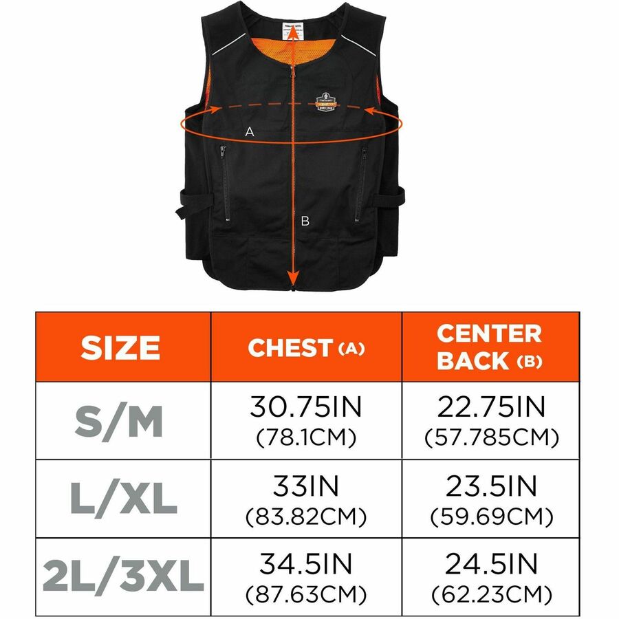 2-Xtra Large/3-Xtra Large - Heat Protection - Zipper Closure - 2 Pocket(s) - Poly-cotton - Black - Lightweight, Front Pocket, Hook & Loop Closure, High Quality Zipper, Machine Washable, Form Fit - 1 Each