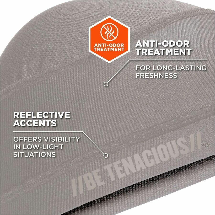 Ergodyne 6632 Cooling Skull Cap - Fabric, Elastic - Gray