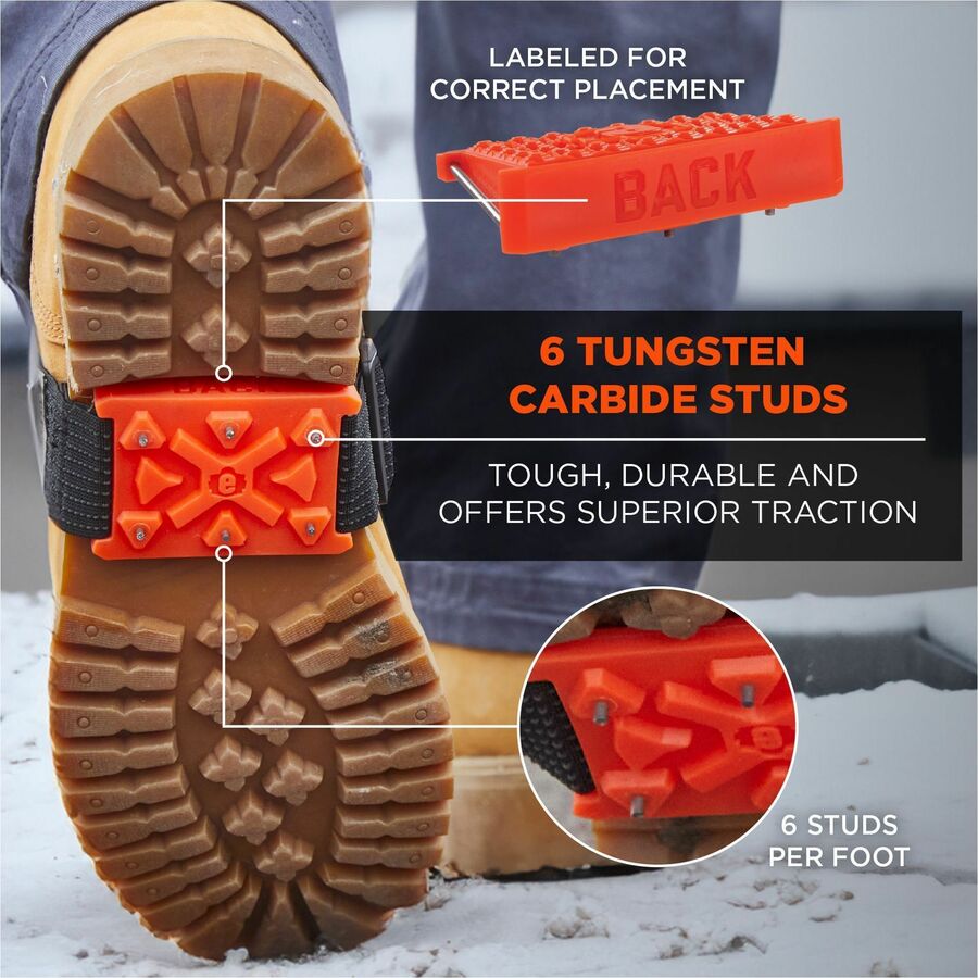 for Boot, Shoe - Elastic, Rubber - Orange