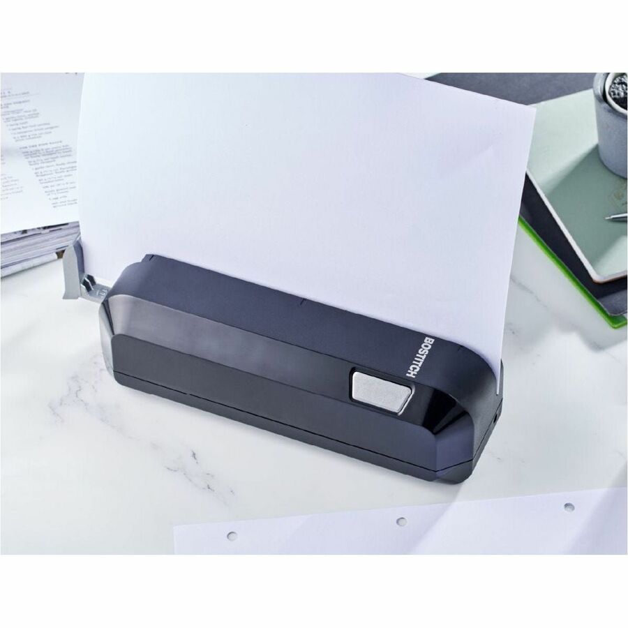 20 Sheet of 20lb Paper - 9/32" Punch Size - Steel - Black