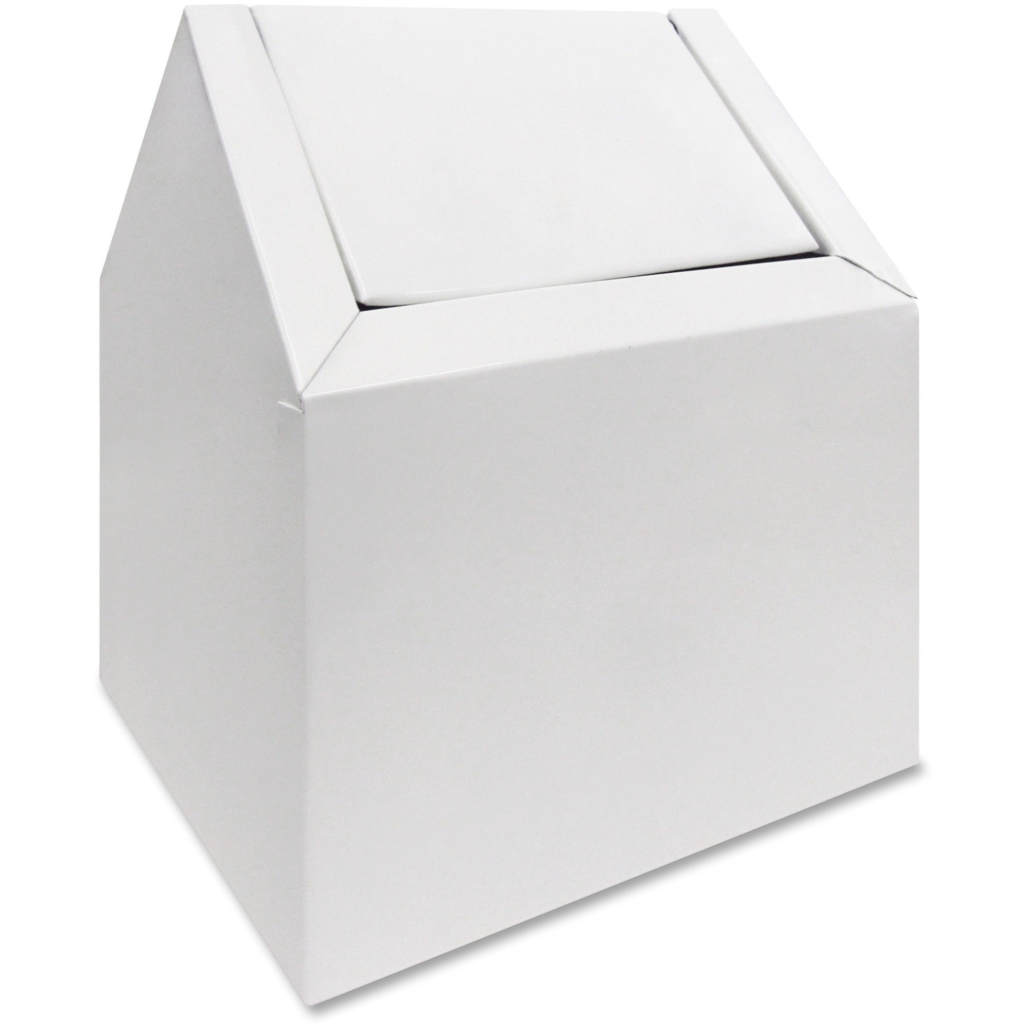 Swing Lid - Metal - White - 1 Each