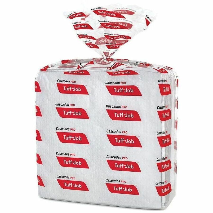 1 Ply - Quarter-fold - 12" Width x 13" Length - White - Wood Pulp - 16 / Carton