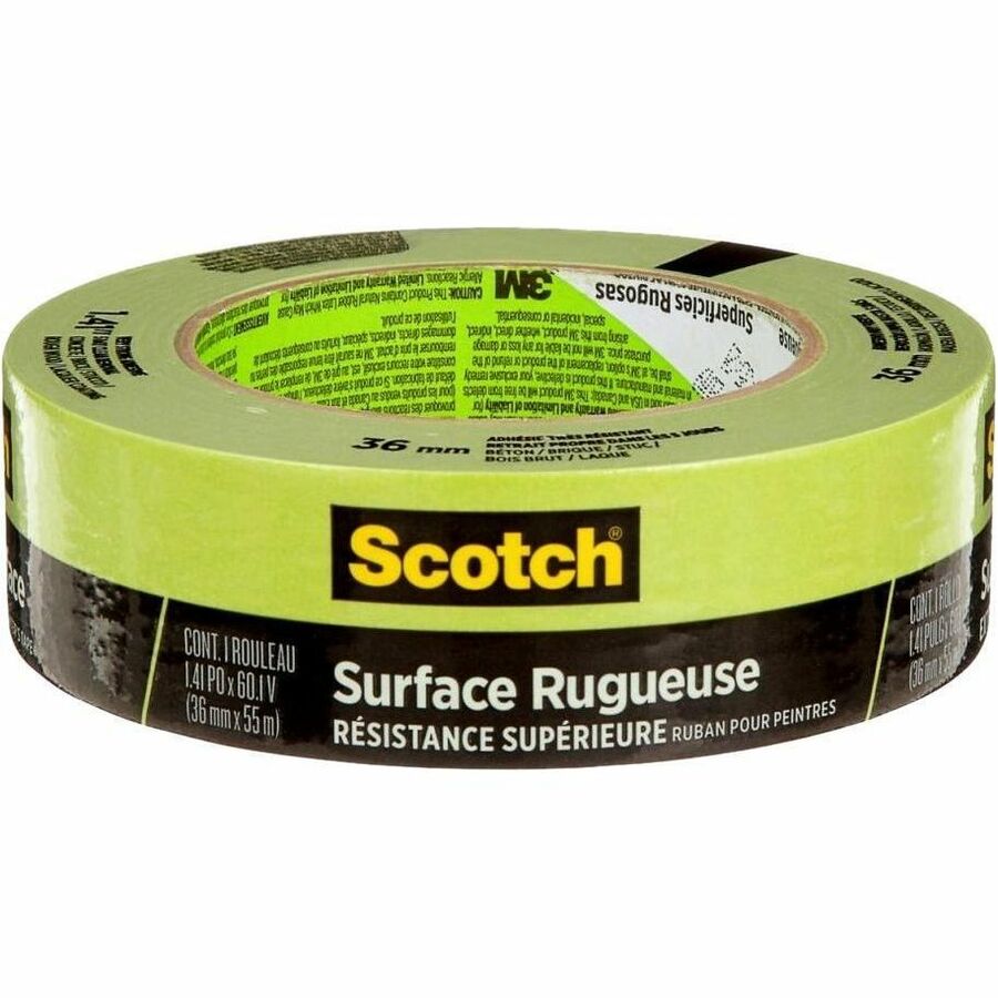 60.10 yd Length x 1.41" Width - Green - Damage Resistant - For Rough Surface, Brick, Concrete, Stucco, Painting, Holding, Industrial, Carpet, Unfinished Wood, Vinyl - 1 Roll