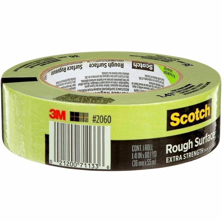 60.10 yd Length x 1.41" Width - Green - Damage Resistant - For Rough Surface, Brick, Concrete, Stucco, Painting, Holding, Industrial, Carpet, Unfinished Wood, Vinyl - 1 Roll